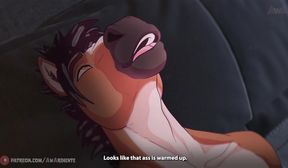 Horny Horse Won’t Give His Roomies a Break - Hot Horse Threesome - Furry Gay Animation - Teaser 3