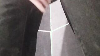 Leisurely soddening black denim