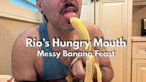 Rio’s Hungry Mouth: Messy Banana Feast
