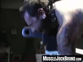 Franco Dax jolts with anguish through his sexy body