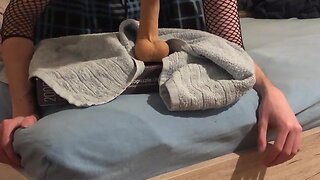 Hairy redhead with petite penis