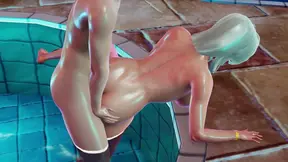 Hot Curvy Blonde Asakura in Pool - Doggystyle Water Fuck with Sensual Moans, POV Riding Pose Fucking, and Reverse Cowgirl