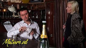 Mature Charly Sparks Begs for Rough Anal from Hot Bartender