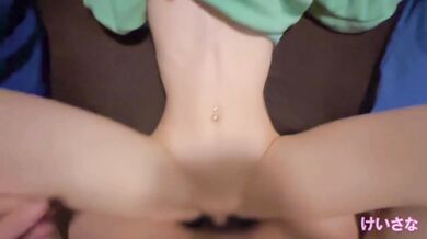 登校前にイキまくりの中出しSEX｜日本人カップル｜けいさな