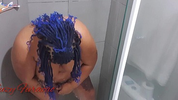 Câmera escondida no banheiro, Fui pega tomando banho e me depilando para esperar o cliente em São Paulo.
