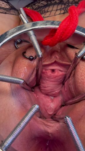 Sklavin S Fucks Her Piss Hole and Cervix at the Same Time