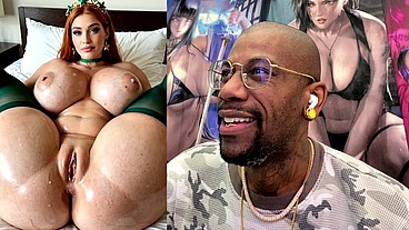 Chonky Big Breast Tight Bald Pussy Queen Is Oiled Up And Ready For Thicc Creampie In Her Tight Pussy, AI Generated
