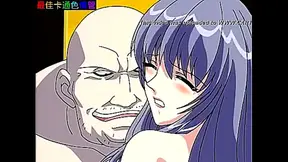 Teen Anime Chick Tied Up and Fucked by Two Horny Old Men