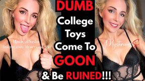 Where College Brains Turned to Mush & Smart Men Become Dumb Gooners - Mistress Sasha Seduces Educated Idiot Brainless, Mindless, Gooning Edging, Denial, Control and Ultimate Submission.