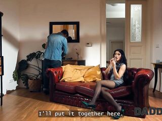 DADDY4K. Hot girlfriend thinks that the whistle is a begin to suck an old penis