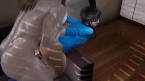 Yaoi Sexy Bunny Femboy Fucked Hard in a Sofa