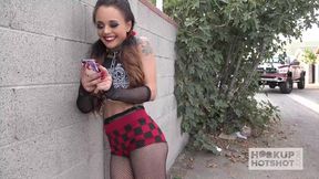 Gothic Beauty's Wild Backdoor Adventure with Intense Pleasure!