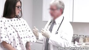 Maddy May's dark-haired busty body pleases doctor's cock