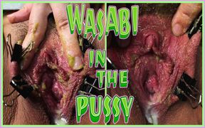 Pussy masturbation with wasabi paste and metal clips - Naughty Masochist