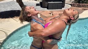 Bearhug and Bicep Battle - Nadia vs Lee