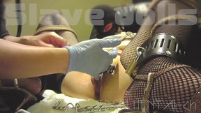 BDSM urethral training... clitoral vibrator fixed & urethral pinky finger insertion... Female urethra that bites down to ...