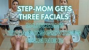Step-Mommy Gets Three Facials From Son During Thanksgiving Dinner