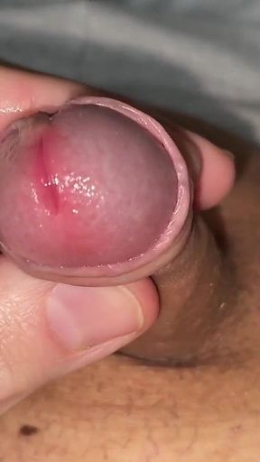 Small Tiny Dick, Juicy Foreskin Play, Close-up