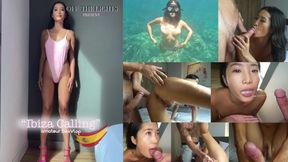 Two slutty wives get wild on Ibiza beach