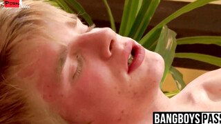 Raw Breeding Twinks - Hot Couple Fucked Hard On The Leather Sofa