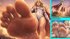 Superheroine Giantess Feet Domination - Crushing Villains & City POV Crush AI Animation