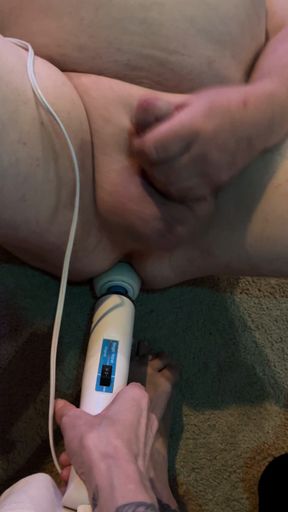 Licking my feet clean