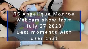 ts angelique monroe - webcam show from july 27, 2023