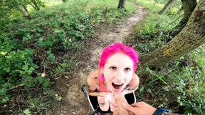 My step brother fucks me everywhere we are and smears my face with his cum