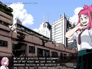 Exposed In Action Mina's Corrupt Ops - Mina Ashido from My Hero Academy Walking Exposed