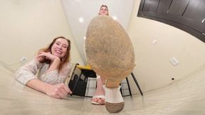 Tiffany & Lily - shrunken jerk from our office VR 360 Full HD