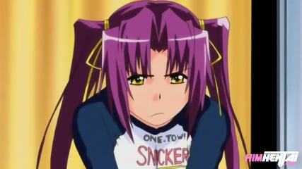 Hentai Uncensored - He masturbates his horny stepsister while talking to her boyfriend