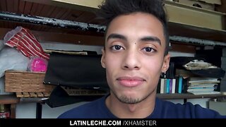 LatinLeche - Latino Teenager with Braces take messy facial