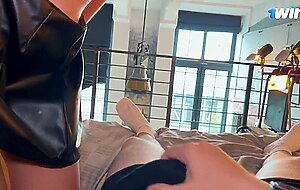 Eva soda, a bound cuckold watches his lecherous girlfriend slut fucked and filmed  treason