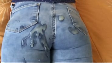 Stepson jerks off watching my orgasms and cums, he wants to fuck me