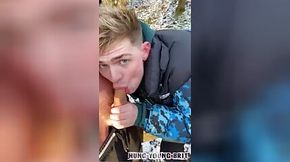 Sledding day turns into Extreme cum play day with massively HUNG Local Lad