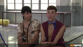 Boynapped - Master Explores His Subs Hole Part 2 Flogging Bound Skinny Lad