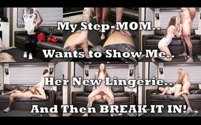 My Stepmom Tries on Her New Lingerie for Me