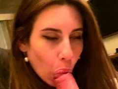 Tit fucked busty brunette blowjob babe sexy pov action