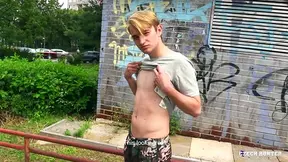 POV anal with a blonde Czech twink