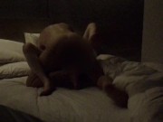 ピンクのセクシーパンティを履かせて前戯無しでイキナリ後ろから挿入&射精 〜入れて出すだけのわがままSEXなのに最後はゴムごっくんしてくれました〜