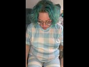 Chubby dazed femboy milks self