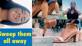 Sweep them all away - Giantess Serena 4k