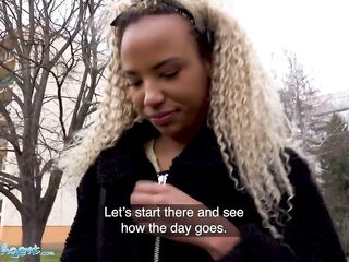 Public Agent Romy Indy and her excellent POV sex clip