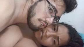 18 year old brunette big saggy tits from New York United States fucking her stepbrother's big dick Friends fucking