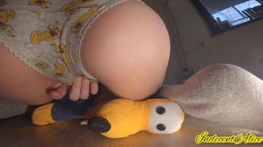 CloseUp Humping Plushie & Piss on this