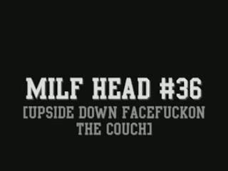 Outrageous upside down throatfuck with big load of facial cum