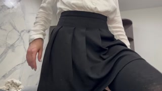 I catch a pervert peeping and punish him by the balls