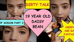 Teen first timer Daisy Bean learns deepthroating from a dirty old man DAY OF SODOM PART 2