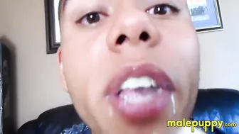 Twink Jose Cortez begs his grey-haired stepdad to swallow him whole