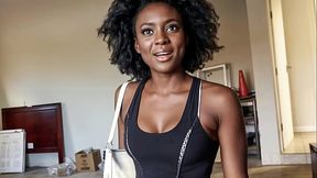 Real estate agent turns tenant into her submissive black lover